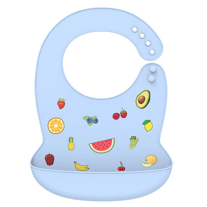 LOFCA Baby Bib – Waterproof Silicone Adjustable Cartoon Feeding Apron