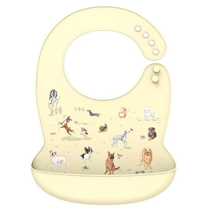 LOFCA Baby Bib – Waterproof Silicone Adjustable Cartoon Feeding Apron