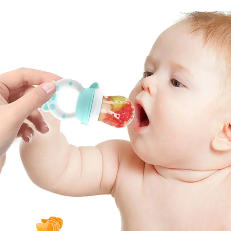 Baby Food Feeder Pacifier – Silicone Juice Extractor &amp; Feeding Bottle