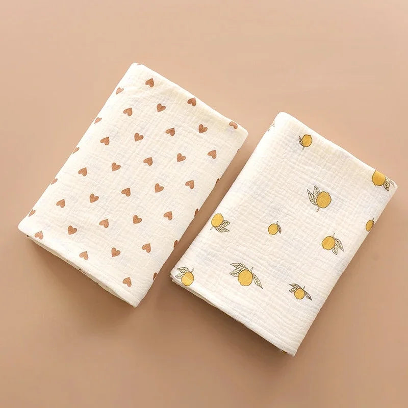 Ins Baby Muslin Swaddle Blanket – 2-Layer Cotton