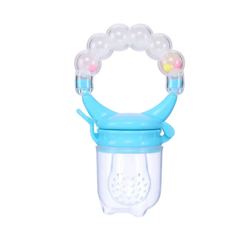 Baby Fruit Feeder Silicone Teether Spoon Juice Extractor Pacifier BPA-Free Feeding Accessory