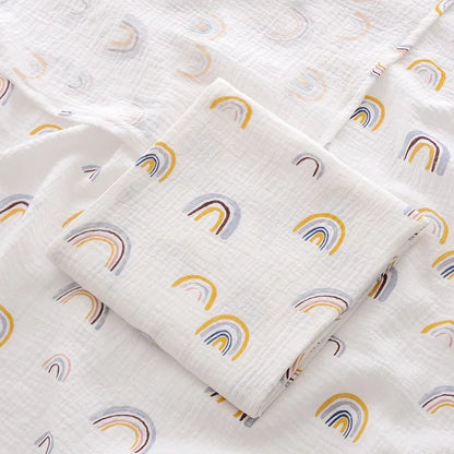 Ins Baby Muslin Swaddle Blanket – 2-Layer Cotton