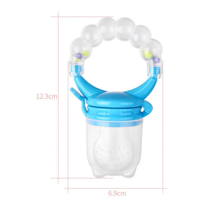 Baby Fruit Feeder Silicone Teether Spoon Juice Extractor Pacifier BPA-Free Feeding Accessory