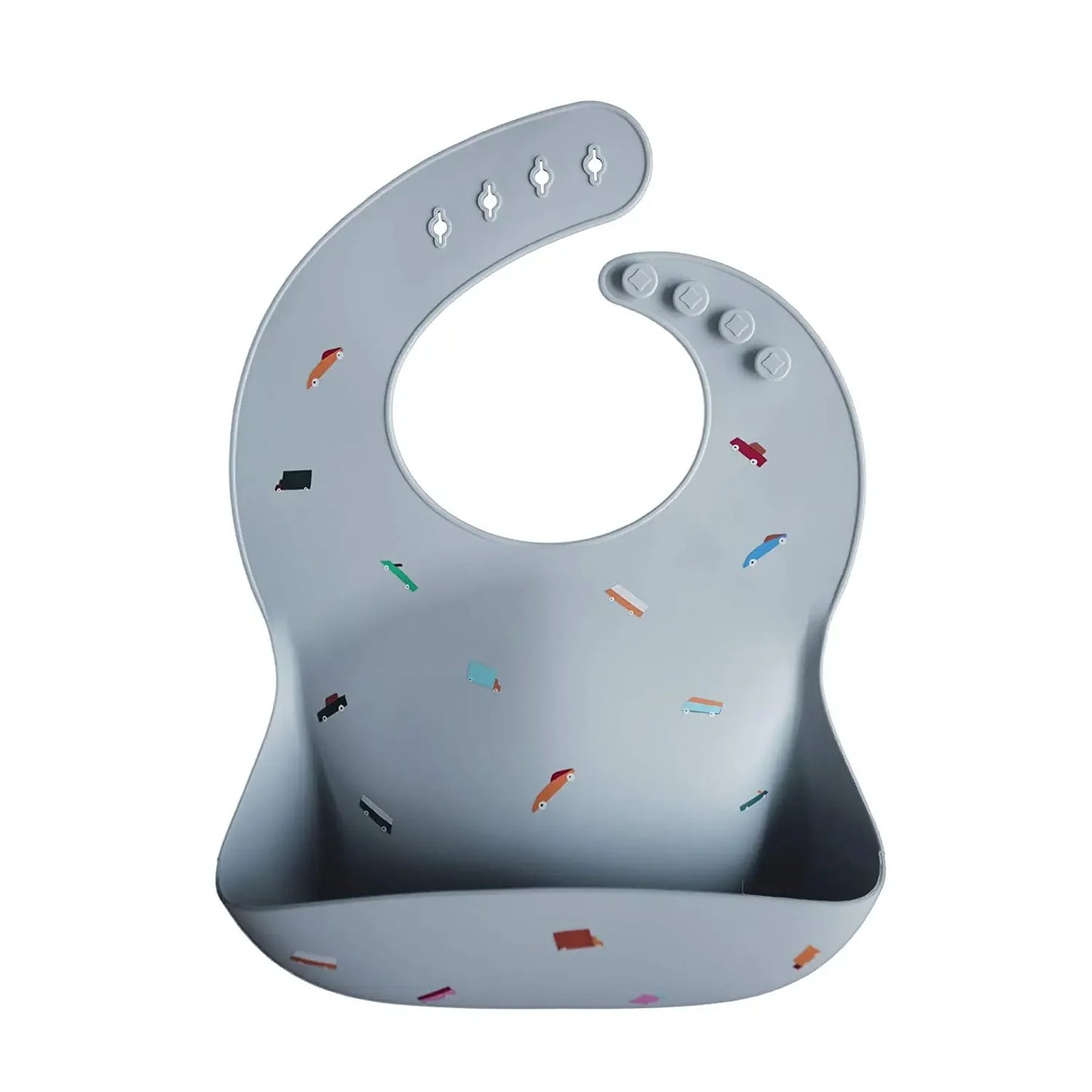 Ins Style Printed Baby Bibs – Waterproof Silicone Feeding Bib with Adjustable Design