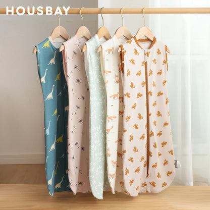 Housbay Sleeveless Baby Sleeping Bag – 100% Cotton Swaddle Sleep Sack for Summer