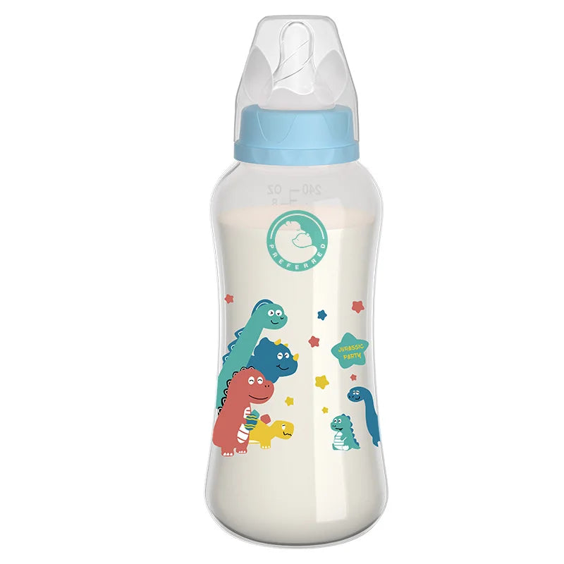 NaturalFlow Wide-Mouth Baby Bottle with Handles – BPA-Free, 150ml/240ml