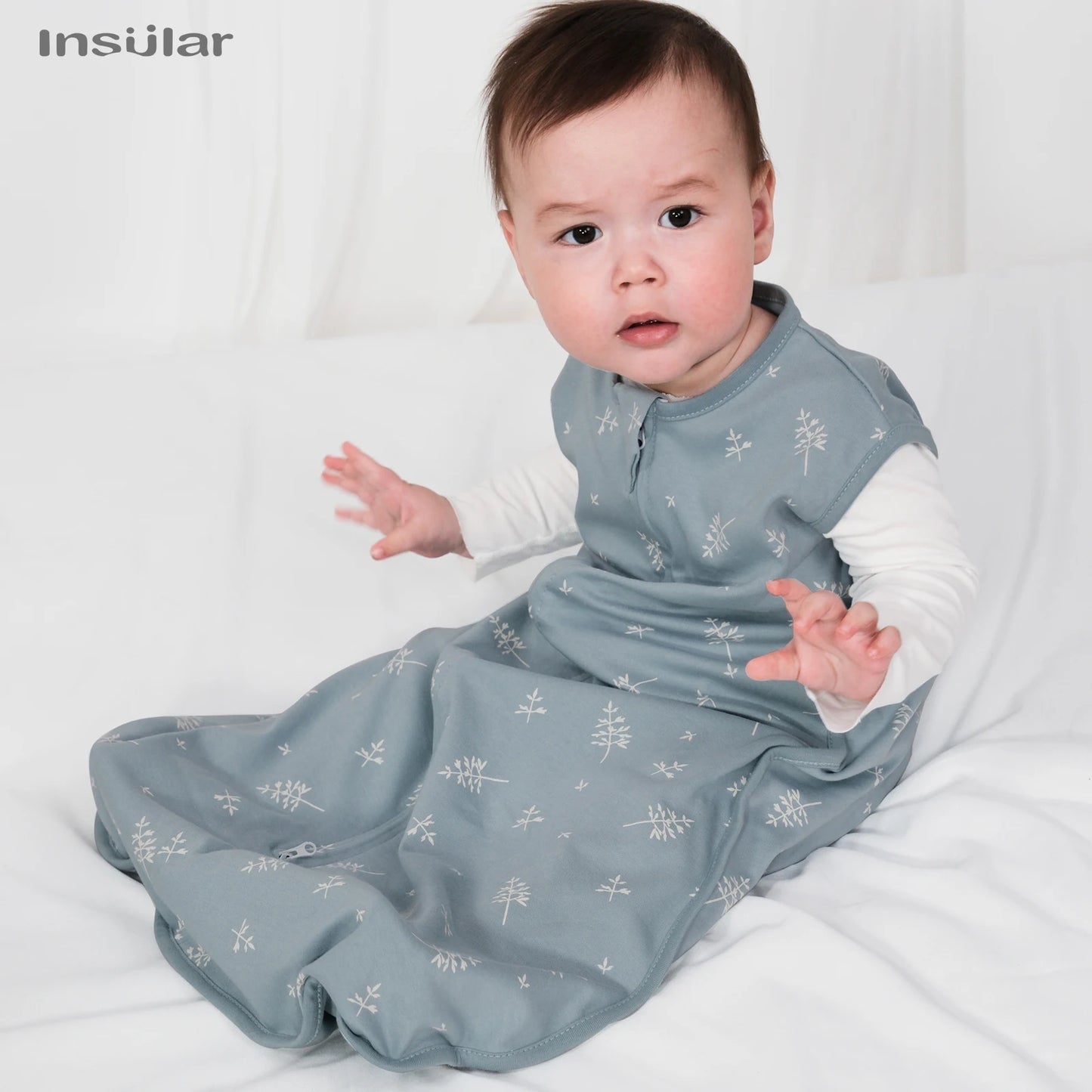 Insular Sleeveless Baby Sleep Sack – 100% Cotton, Summer Wearable Blanket