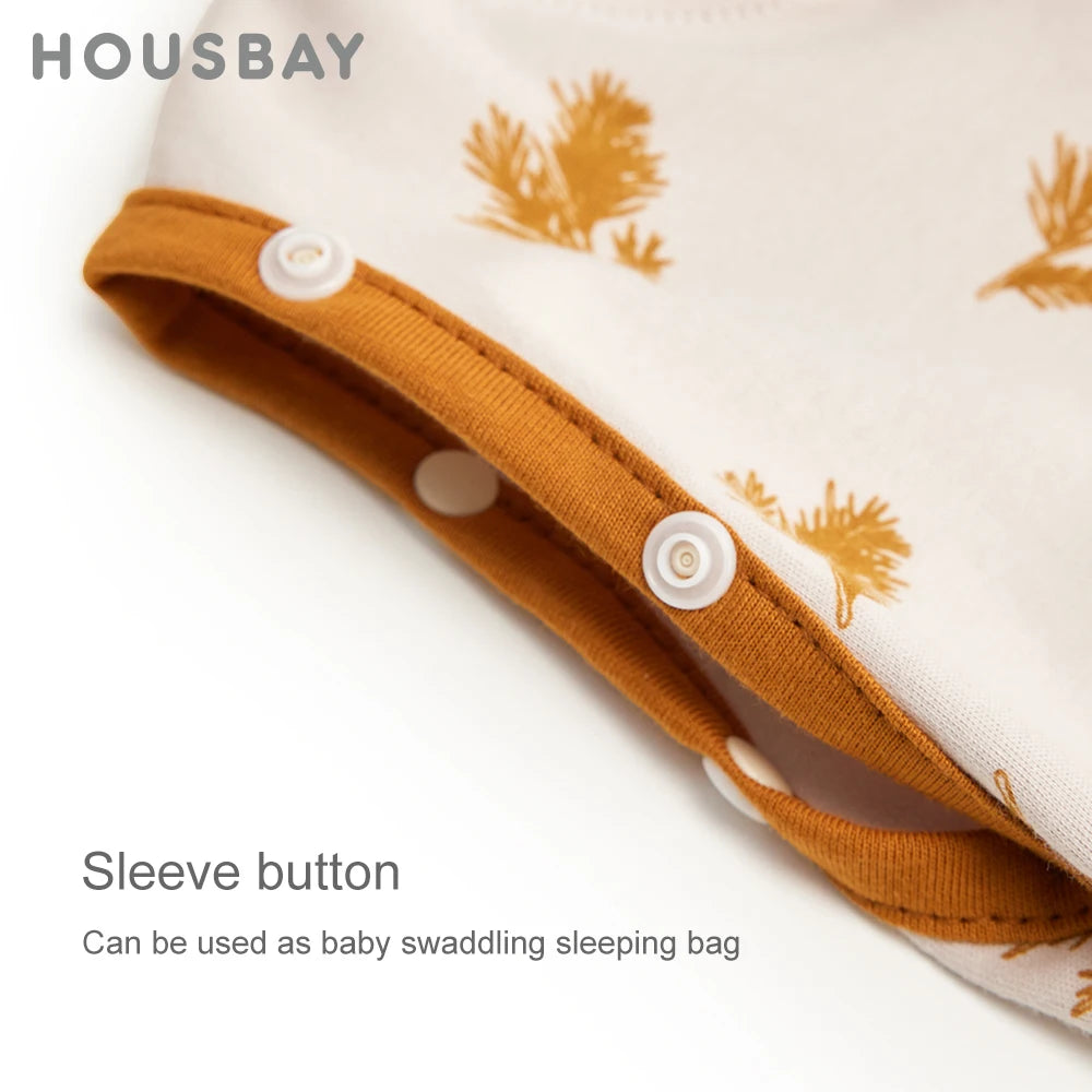 Housbay Sleeveless Baby Sleeping Bag – 100% Cotton Swaddle Sleep Sack for Summer