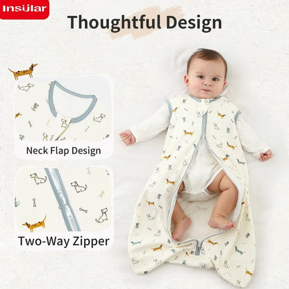 Insular Anti-Shock Baby Sleeping Bag – Lightweight Cotton Sleepwear