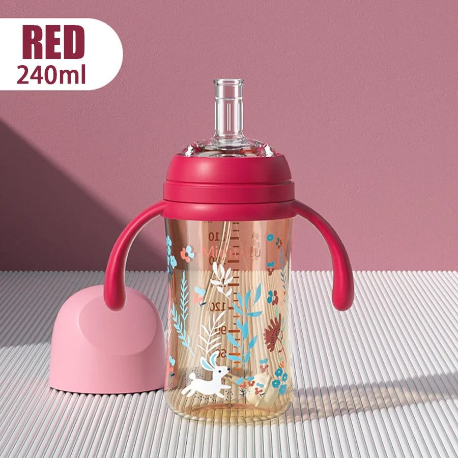 240ml Baby Straw Cup with Gravity Ball – BPA-Free, Easy-Grip