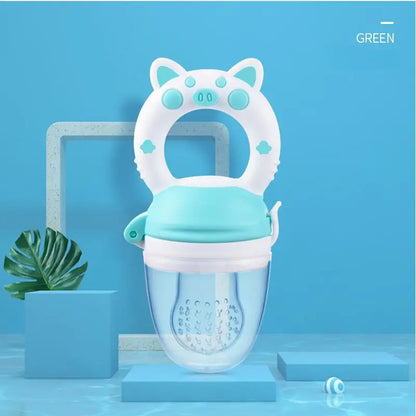 Baby Food Feeder Pacifier – Silicone Juice Extractor &amp; Feeding Bottle