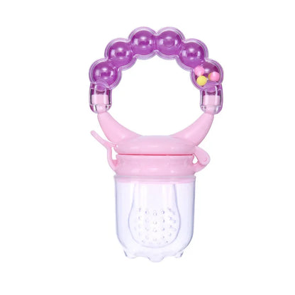 Baby Fruit Feeder Silicone Teether Spoon Juice Extractor Pacifier BPA-Free Feeding Accessory