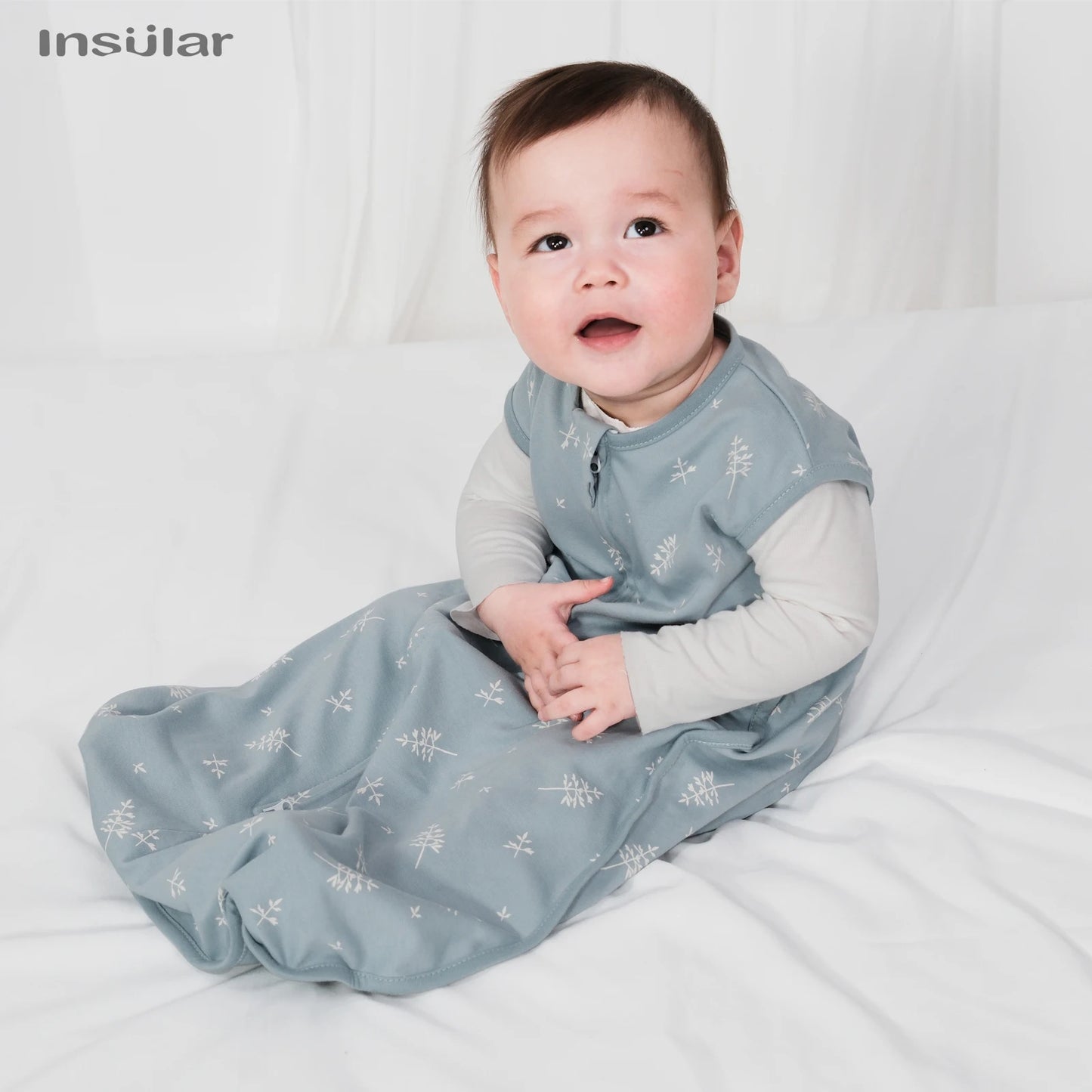 Insular Sleeveless Baby Sleep Sack – 100% Cotton, Summer Wearable Blanket