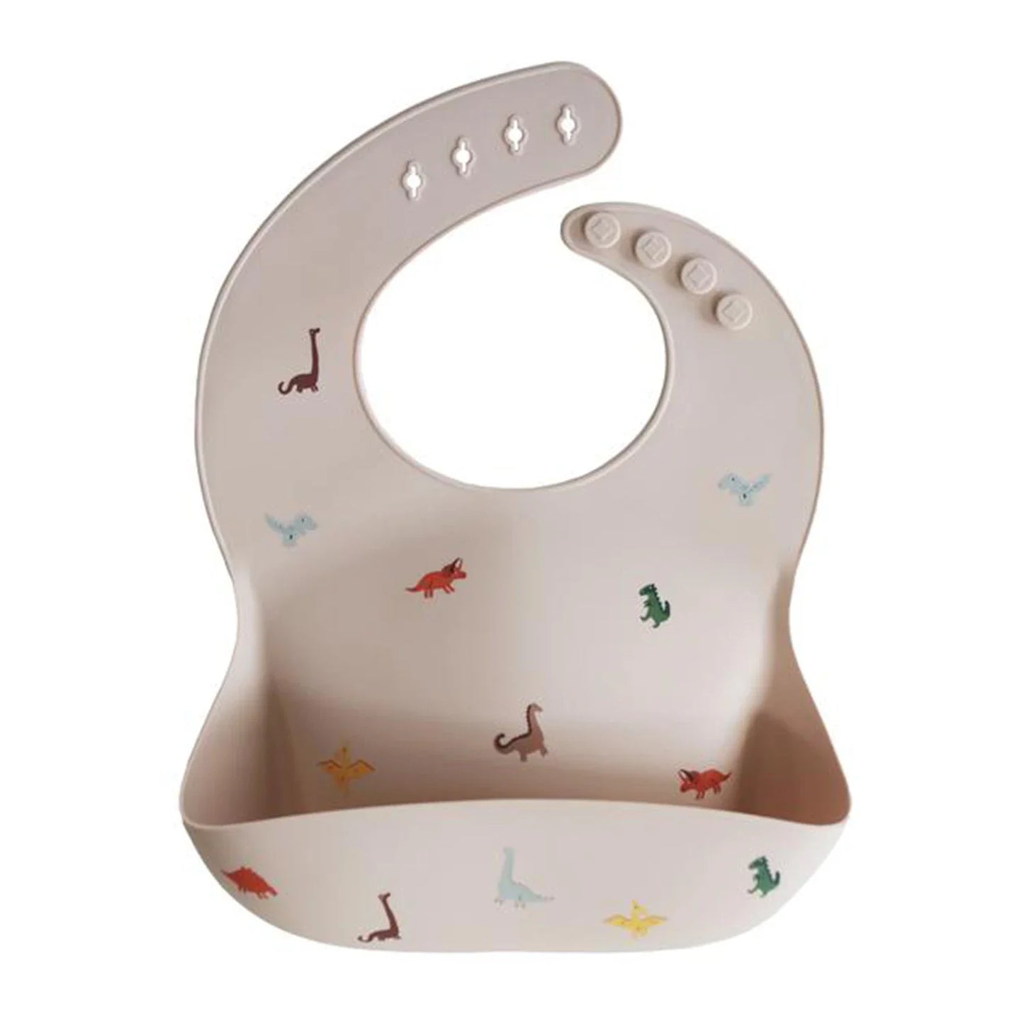 Ins Style Printed Baby Bibs – Waterproof Silicone Feeding Bib with Adjustable Design