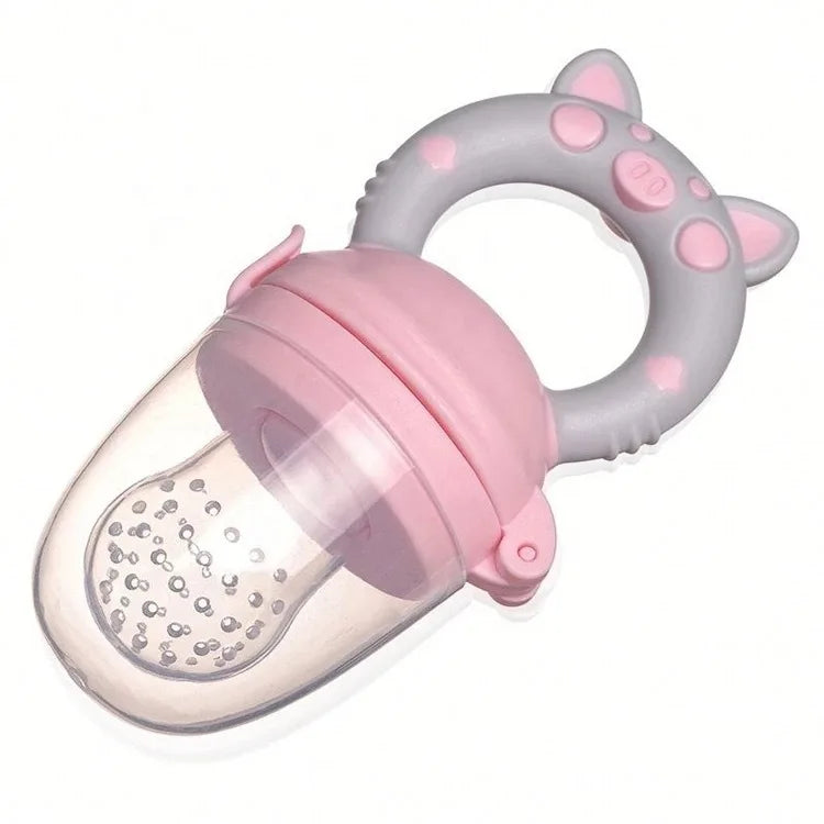 Baby Food Feeder Pacifier – Silicone Juice Extractor &amp; Feeding Bottle